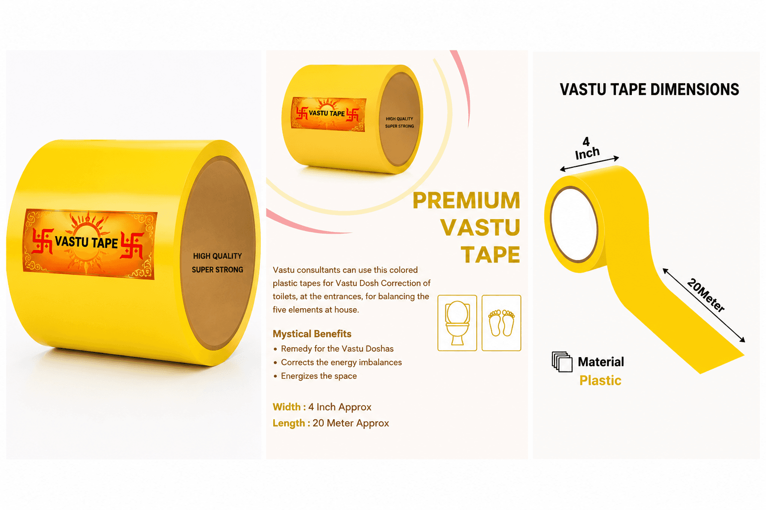 Vastu Yellow Tape