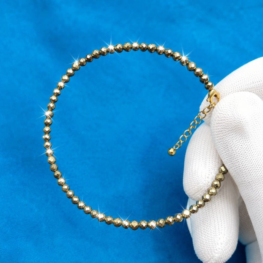 Raw Pyrite Anklet - Image 2